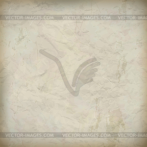 Vintage crumpled old paper textured background - vector image