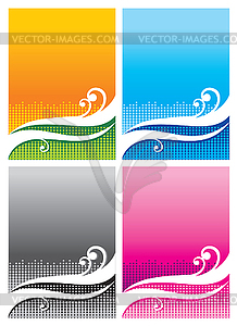 Set of abstract backgrounds - vector clip art