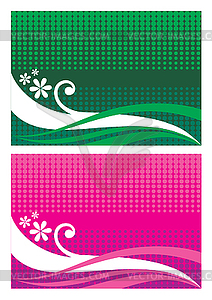 Set of abstract backgrounds - vector image