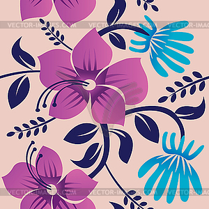 Floral background, - vector image