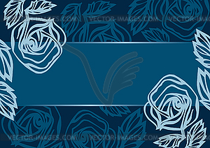 Floral banner, - vector image