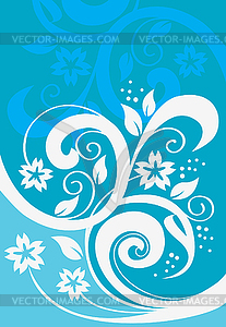 Floral ornament - vector clip art