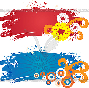 Color banners - vector image