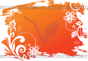 Floral banner - vector image