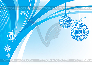 Background with Christmas ball - vector image