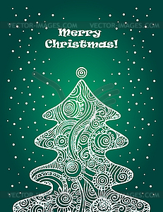 Christmas tree - vector image