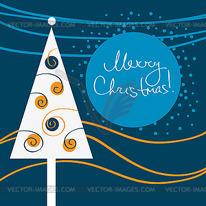 Modern Christmas background - vector clip art