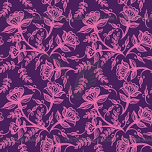 Floral seamless ornament - vector image