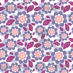 Seamless floral pattern - vector clip art