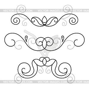 Set of decorative ornament - vector clipart / vector image