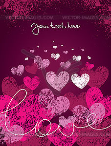 Card of valentine day - vector clipart