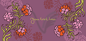 Floral background - color vector clipart