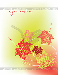 Autumn background, - color vector clipart