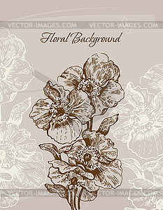 Floral background - vector clipart