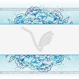 Floral border - royalty-free vector clipart