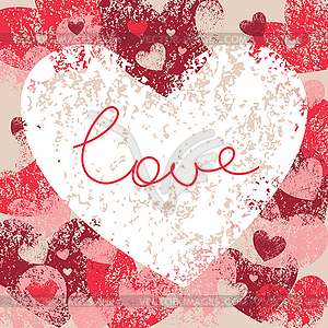 Card of valentine day - vector clipart / vector image