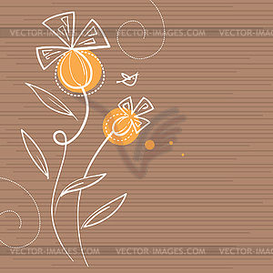 Floral background - vector image