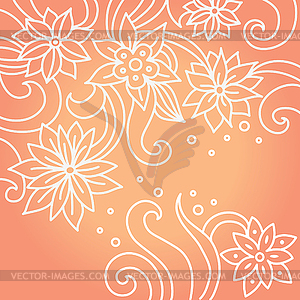 Stylish floral background  - vector clip art