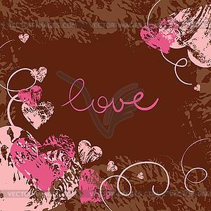 Card of valentine day - vector clipart