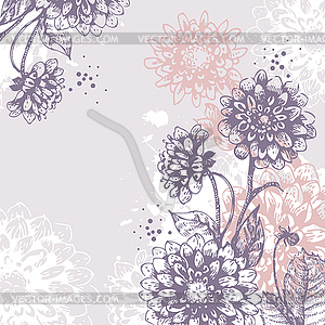 Floral background - vector clip art