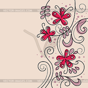 Floral background - vector image