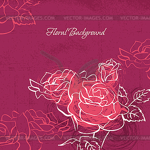 Floral background - vector clipart