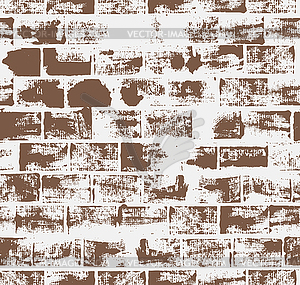 Seamless pattern with brick wall - vector clip art