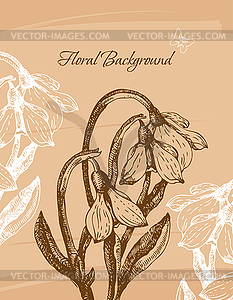 Floral background - vector image