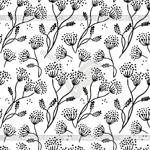 Abstract floral pattern - vector clip art