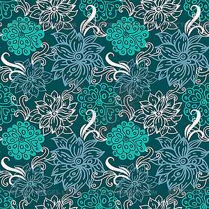 Floral seamless pattern - vector clip art