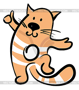 Cartoon cat - vector clipart