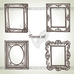Frame set. s - vector clipart