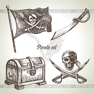 Pirates set. s - vector clipart