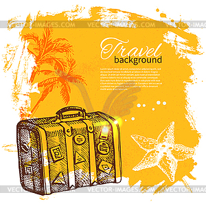 Travel colorful tropical design. Splash blob - vector clipart