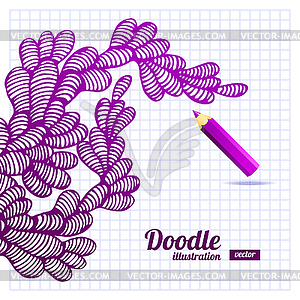 Abstract doodle design - vector clipart