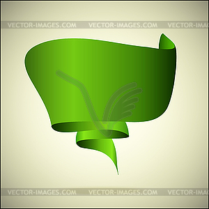 Banner for text green - royalty-free vector clipart