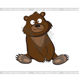 Cartoon bear - vector clipart / vector image