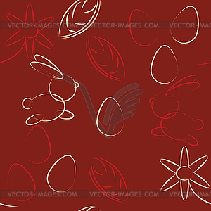 Easter seamless pattern - vector clip art