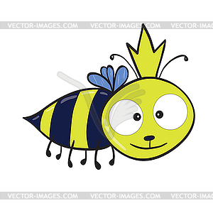 Queen bee - royalty-free vector clipart