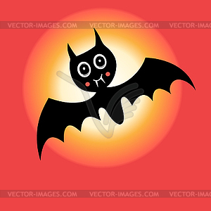 Graphics bat for Halloween - vector image