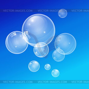Transparent bubbles - vector clip art