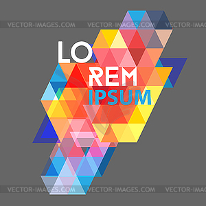 Graphic geometric background - vector image