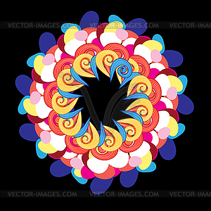 Abstract circular pattern - vector image