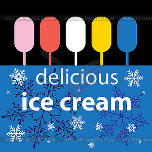 Delicious ice cream - vector clipart