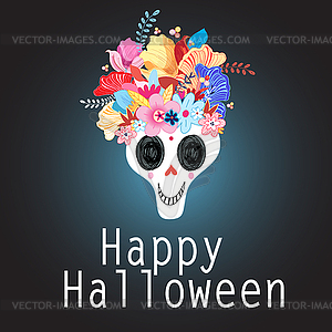 Beautiful of skulls - vector image