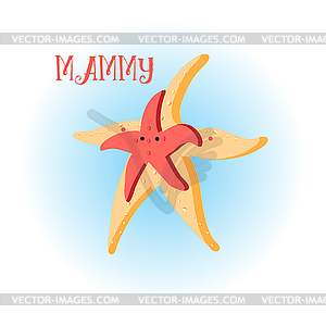 Colorful star - vector image