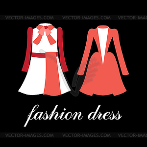 Fashion dress - royalty-free vector image