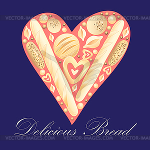 Delicious Bread - royalty-free vector clipart