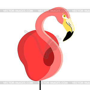 Portrait of flamingo - vector EPS clipart