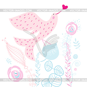 Love bird - vector clipart